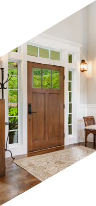 porte d'entrée en bois